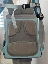 Mochila de protección de espina dorsal para niña, Mochila de pecho con hebilla ortopédica rosa para bebé de 6 a 12 años, 6607