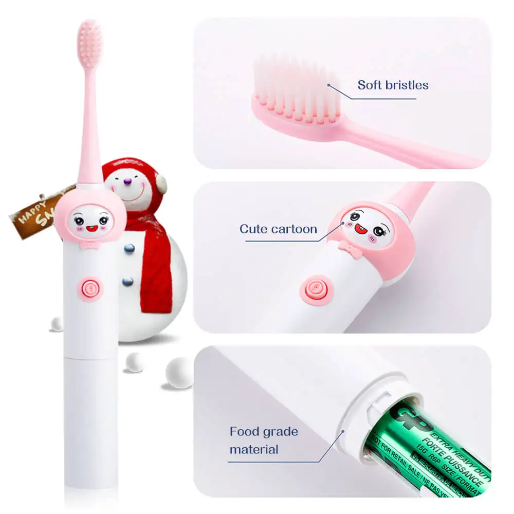 Children Sonic Electric Toothbrush USB Rechargeable Cartoon Pattern Brush Teeth With Replacement Head For Kids 3-12 year Children Sonic Electric Toothbrush USB Rechargeable Cartoon Pattern Brush Teeth With Replacement Head For Kids 3-12 year