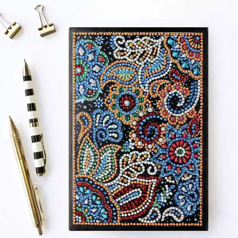 50 Pages Diamond Painting Notebook Cross DIY Special Shaped Embroidery Cross Stitch A5 Diary Book Craft