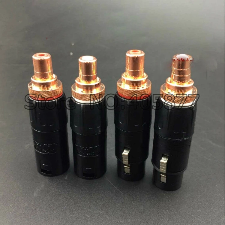 

2x Neutrik XLR Female to RCA Female Socket Adapter Gold Balanced Plug Male