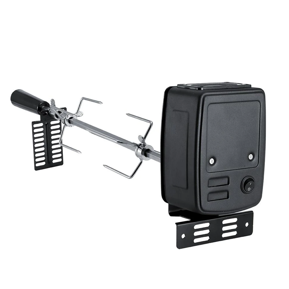 

Rotisserie Meat Forks Outdoor Camping Automatic Stainless Steel Spit Rod Picnic Tools Easy Install BBQ Motor Set Electric