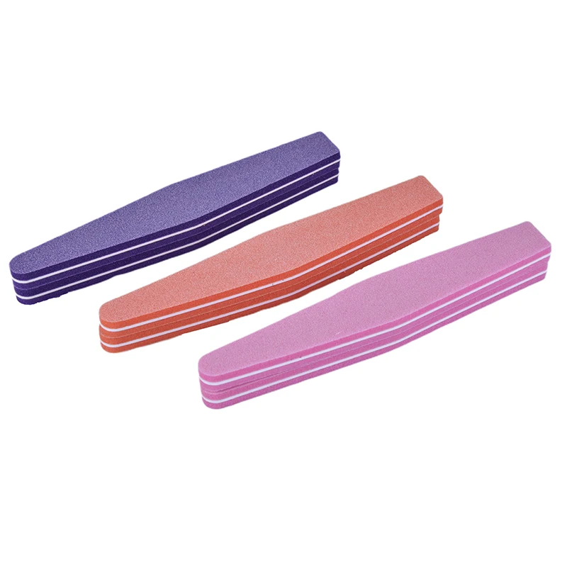 2 шт буфер для ногтей алмазная моющаяся двухсторонняя губчатая пилка 100/180