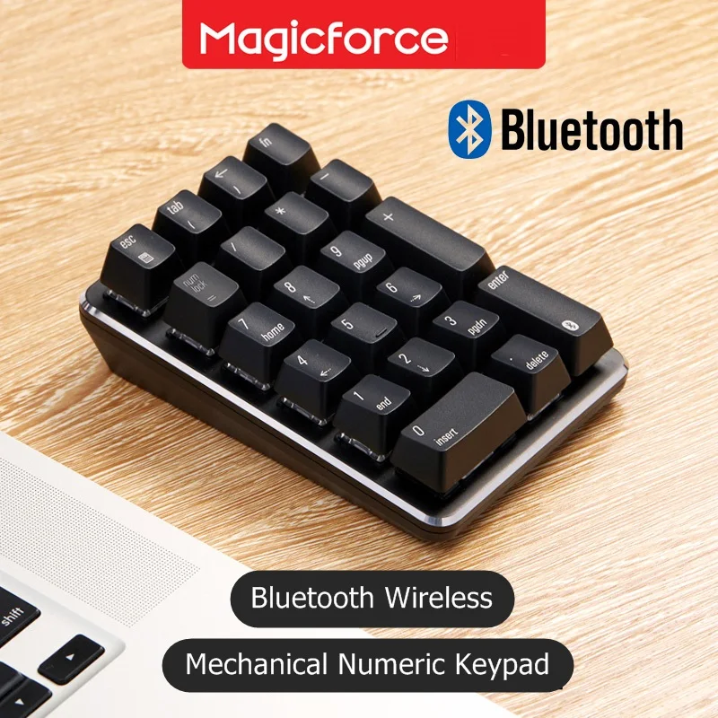 Новая беспроводная Механическая цифровая клавиатура MAGICFORCE 21 с Bluetooth для