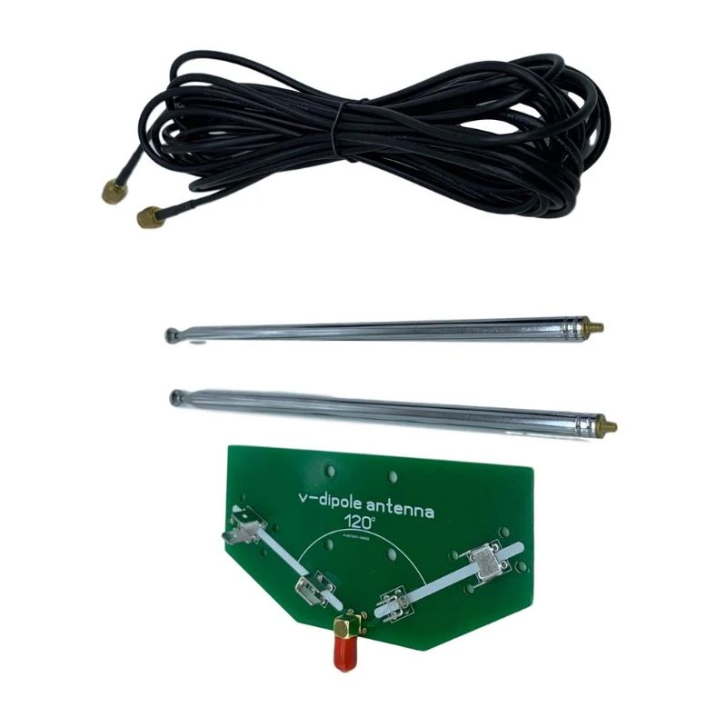 tv box 78M-1GHz Frequency Receive 137MHz Positive V Horn Antenna Rod V-dipole SMA Cable antennasdirect