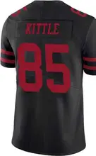 Custom Embroidery For San Francisco George Kittle Men Women Kid Youth Black White Red American Football Jersey Shirt