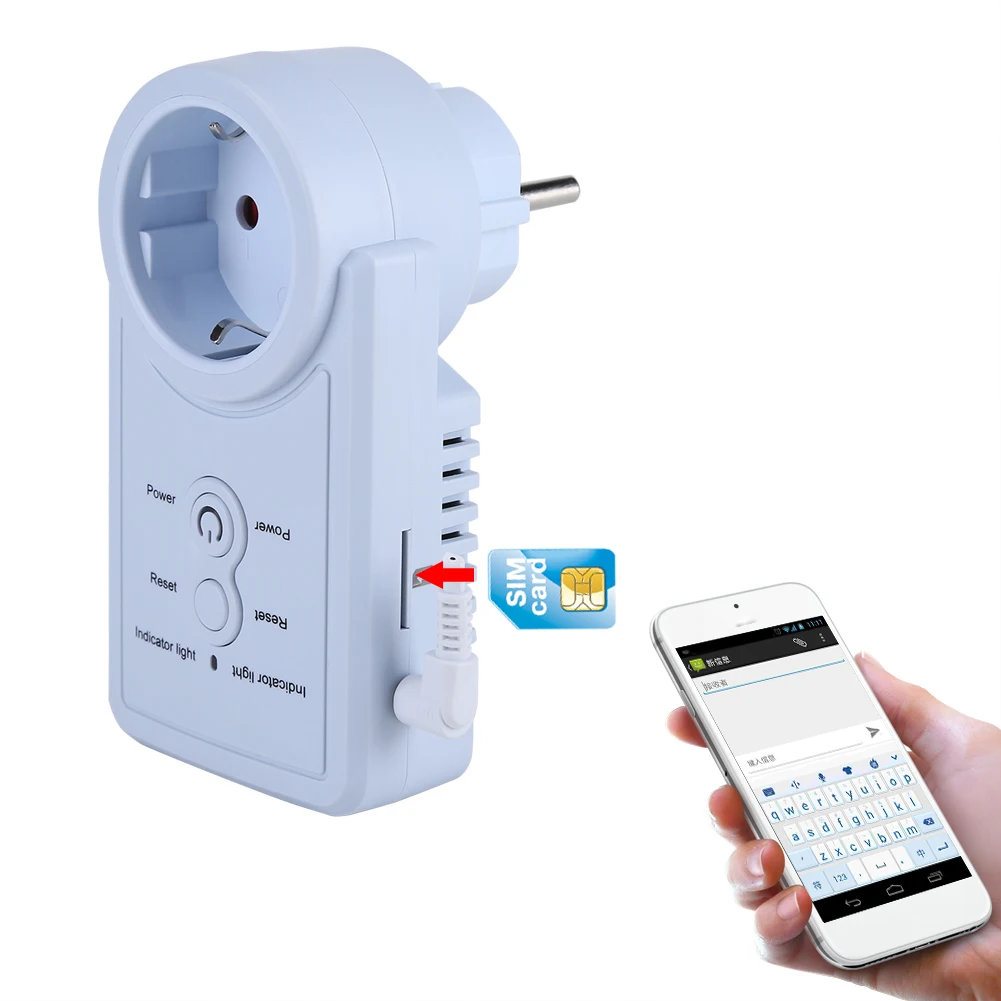 ANENG EU Plug Smart GSM Power Outlet Plug Socket With Temperature Sensor SMS Command Control Russian /English Version Optional ANENG EU Plug Smart GSM Power Outlet Plug Socket With Temperature Sensor SMS Command Control Russian /English Version Optional