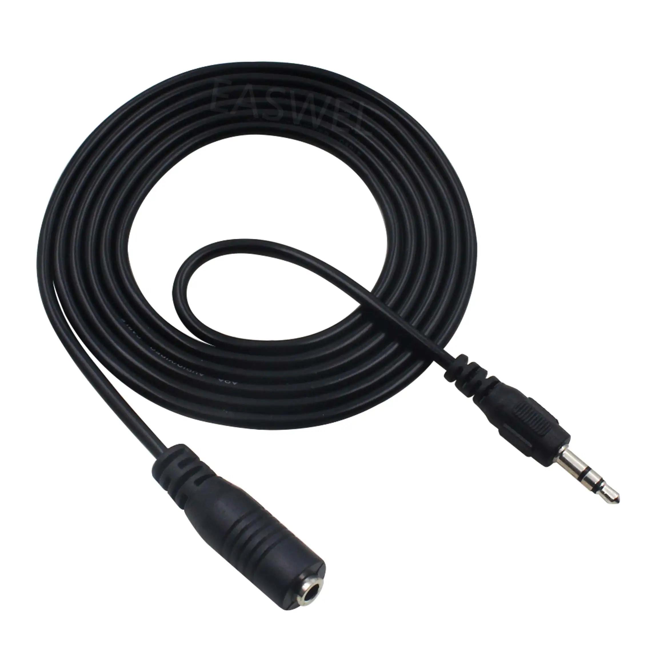 50pcs 3.5mm Audio Extension Cable Stereo Headphone Cord Male to Female Car AUX MP3 lot