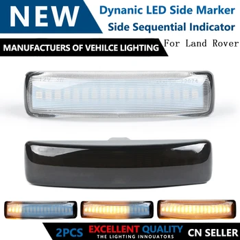 

2pcs Led Dynamic Side Marker Turn Signal Light Sequential Blinker Lamp For Land Rover Freeland 2 Discovery 3 4 Rover Sport L320