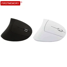 2,4 ГГц Беспроводная вертикальная компьютерная мышь эргономичная оптическая мышь 1600 dpi Регулируемая USB Mause с светодиодный светильник для ПК и ноутбука