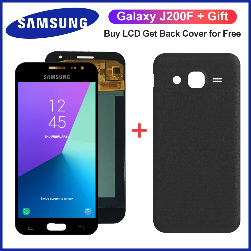 Super Amoled J2 Display For Samsung Galaxy J2 2015 J200 J200f J200y J200h Lcd Display Touch Screen With J120 Battery Cover Mobile Phone Lcd Screens Aliexpress