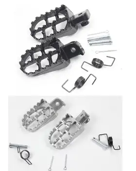 

Motorcycle Wide Foot Pegs Pedals Rest Footpegs Motorbike Parts For Yamaha TW200 PW50 PW80/Honda CRF 50/ 70/ 80/ 100