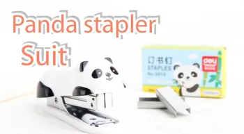 

1PC Super Cute Panda Mini Small Stapler Useful Mini Stapler Staples Set Office Binding Stationery