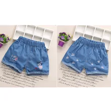 Новые стильные мягкие джинсовые шорты для маленьких девочек, большие летние шорты для мальчика, детские шорты
