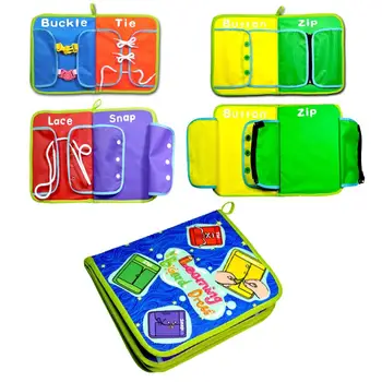 

Baby Montessori Toy English 3D Educational Dress Board Cloth Book Puzzle Game Toys For Children Early Learning