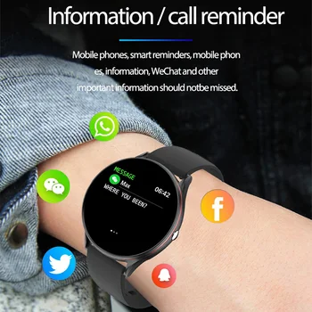 

LIGE Fashion smart watch women men Sport waterproof clock Heart rate sleep monitor For iPhone Call reminder Bluetooth smartwatch