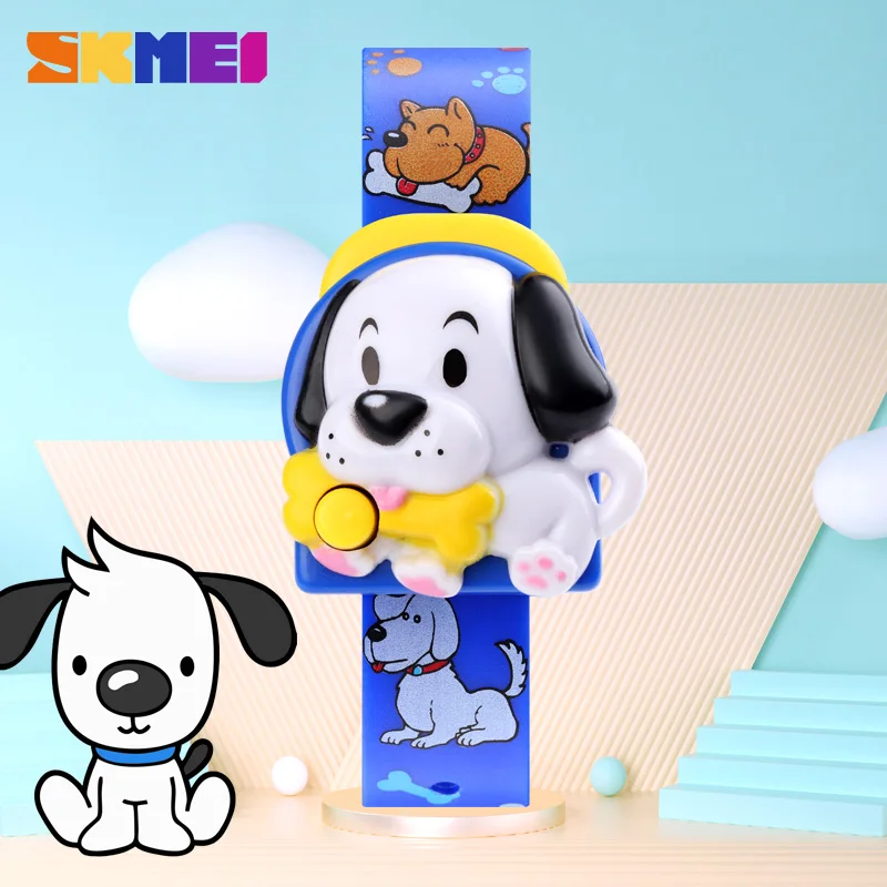 Digital-Watch Display Kids Clock Chrildren SKMEI Waterproof-Hours Cartoons Cute for Top-Brand