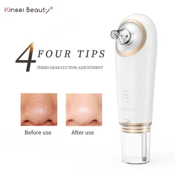 

Electric Blackhead Removal Vacuum Pore Cleaner Water Cycle Skin Cleaning Moisturizing Acne Wart Pimples Remover With 4 head