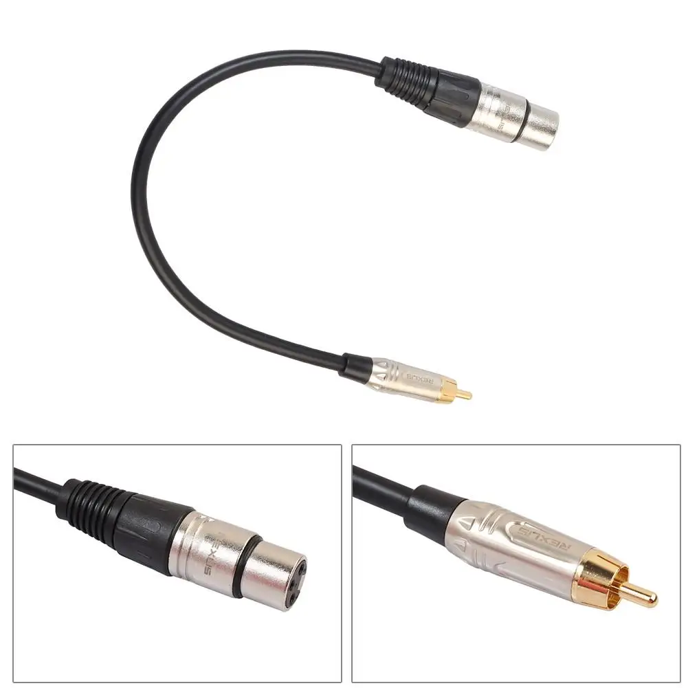 3Pin XLR Женский в один RCA штекер аудио-провод/сигнал/Патч-Кабель микрофонный микшер аудио кабель конвертер сбалансированный патч-провод
