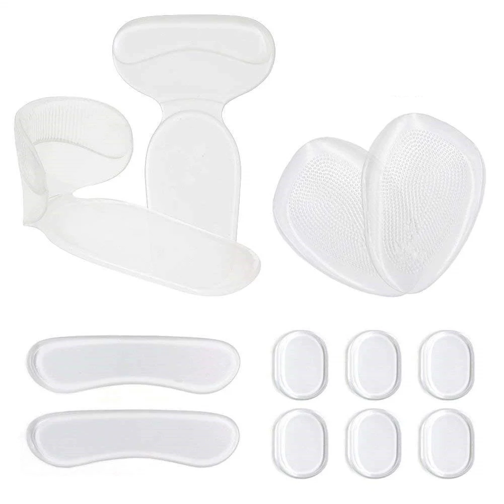 

12pcs Blister Prevention Transparent Mini Inserts Adult Easy Use Heel Grips Set Wear Resistant Tool Men Women Liner Abrasion