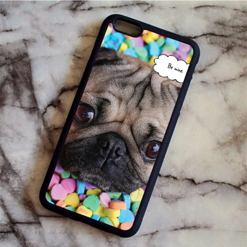 Хаки KETAOTAO Мопс король 1 культура собака Телефон чехол s для iPhone 4 5C 5S 6S 7 8 Plus X Чехол Мягкий ТПУ резиновый силиконовый - Цвет: Хаки