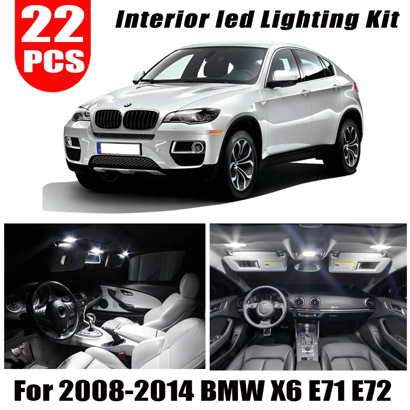 Fast Shipping 22pcs Led Interior Lights Bulb Kit For 20082014 Bmw X6
