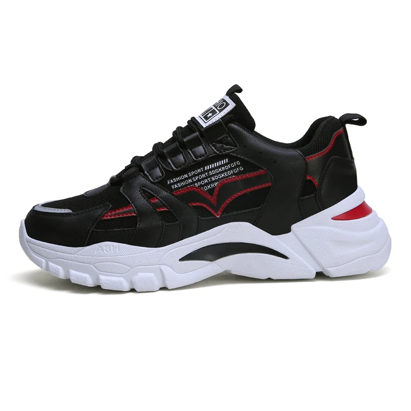 Новая трендовая обувь для бега мужские кроссовки дышащая из искусственной кожи