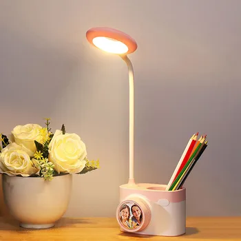 

table lamp LED Eye protection Table lamp Charging Reading Bedroom Night Light Learning bedroom tabletop lamp with pen holder