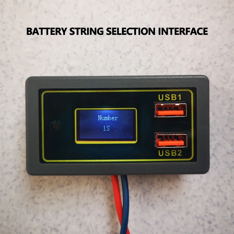 

Car battery battery voltage and power display 12v24v support lithium battery USB support multi-protocol fast charge