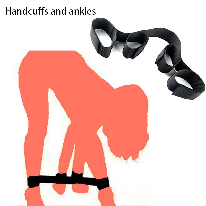 BDSM Bondage Adult Games Restraint Bondage Fetish Slave Handcuffs Ankle Cuffs Erotic Sex Toys For Woman