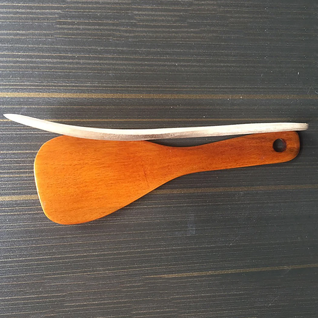 1pc Cooking Spatula Non Stick Kitchenware Wooden Cooking Utensil Heat Resistant Kitchen Supplies Tools Kitchen Gadgets