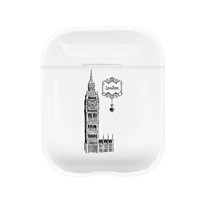I201002 Мультяшный чехол для Apple airpods чехол для путешествий Bluetooth наушники чехол для Airpods 1 2 сумки для зарядки наушники Мягкий силиконовый чехол - Цвет: I201002