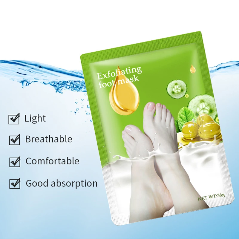 Exfoliating Feet Mask Exfoliating Foot Mask Socks Pedicure Peeling Dead Skin Remover Feet Peel Foot Care Tool Moisturizing foot exfoliator,disposable foot mask