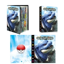 Colección de cartas de juego de batalla de Pokémon para niños, colección de 2022 piezas, soporte de 30 páginas, álbum de cartas de Pokemon, juguetes para regalos de cumpleaños, 240
