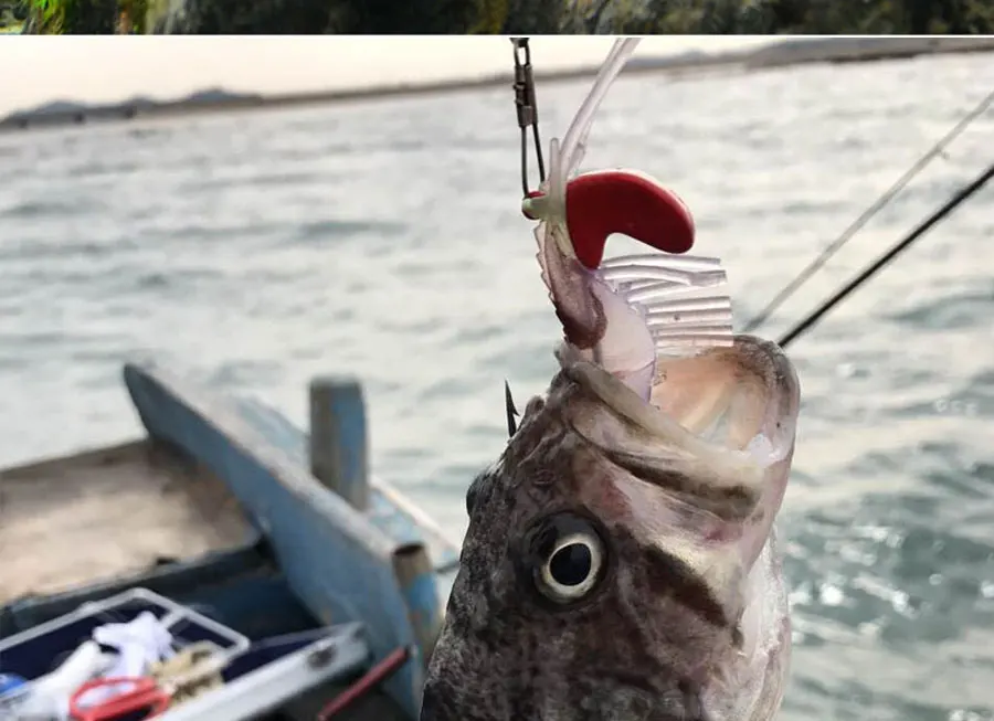 Iscas de camarão de pesca, 6 peças, 13g, 19g, isca de camarão, prateleira de rio, canudo de pesca em água salgada, iscas com olhos luminosos