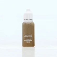Taupe цветные чернила для перманентного макияжа Набор перманентного пигмента 1bottle15ml Косметическая краска для брови, подводка, губы