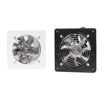 

220V Ventilator Extractor Wall Mounted 6 Inch Exhaust Fan Low Noise Home Bathroom Kitchen Garage Air Vent Ventilation