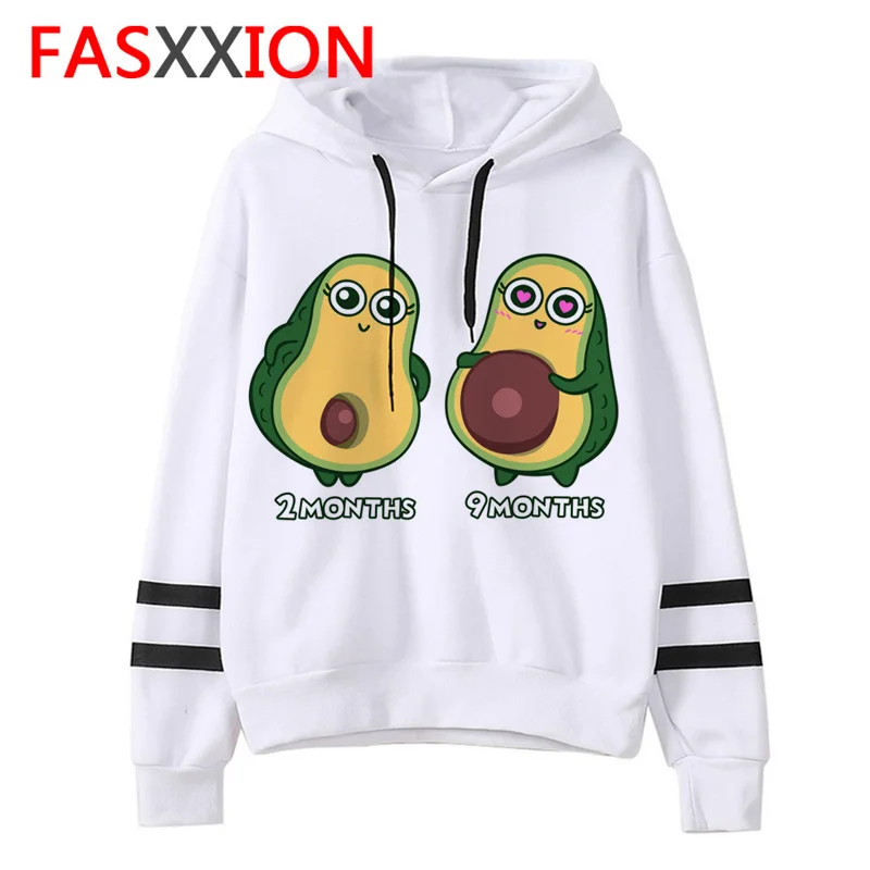 Авокадо Женская/Мужская толстовка kawaii Мультфильм ulzzang Графический свитер негабаритных с капюшоном уличная Корейская стильная винтажная одежда - Цвет: 2062