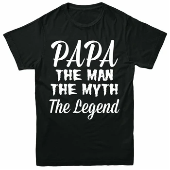 

Papa The Man T-Shirt The Myth The Legend Funny Vintage Adult Mens Top Tee Shirt Top Christmas gifts