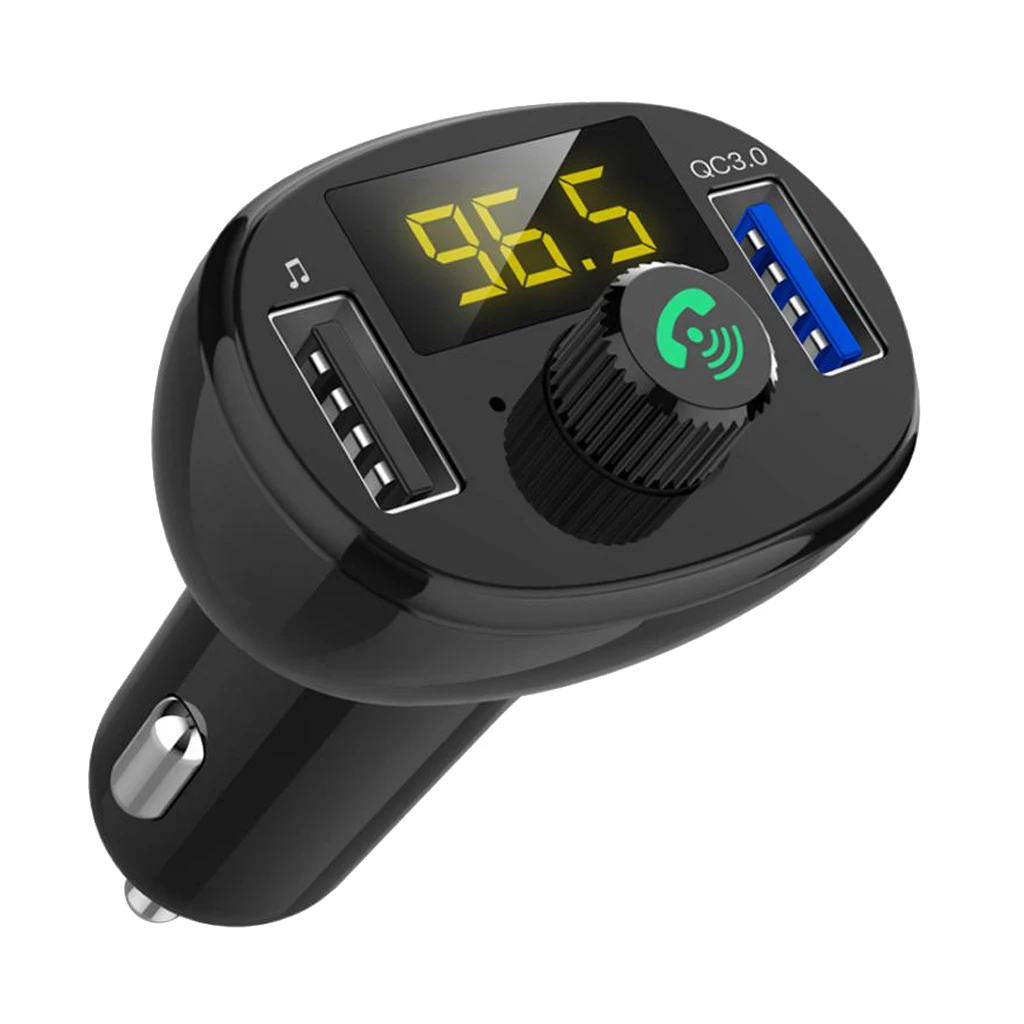 Bluetooth V4.2 fm-радио передатчик адаптер QC 3,0 быстрое автомобильное зарядное устройство