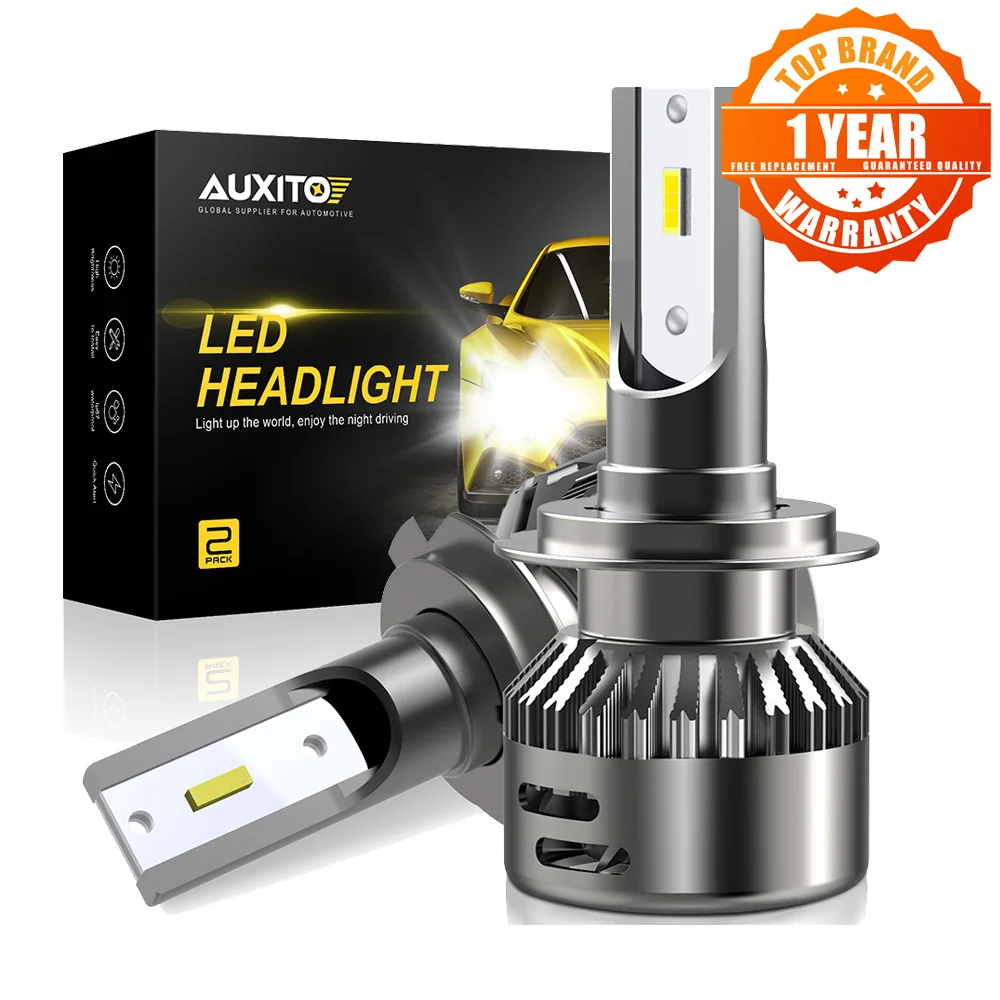 AUXITO 2x H1 H3 H4 H7 Led Canbus H8 H11 HB3 9005 HB4 9006 светодиодный головной светильник s мини 16000LM