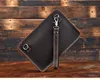 Luufan Crazy Horse Leather Men Small Hand Clutch Bag Cow Leather Shoulder Clutch Wallet With Chain Business Sling Document bag 3