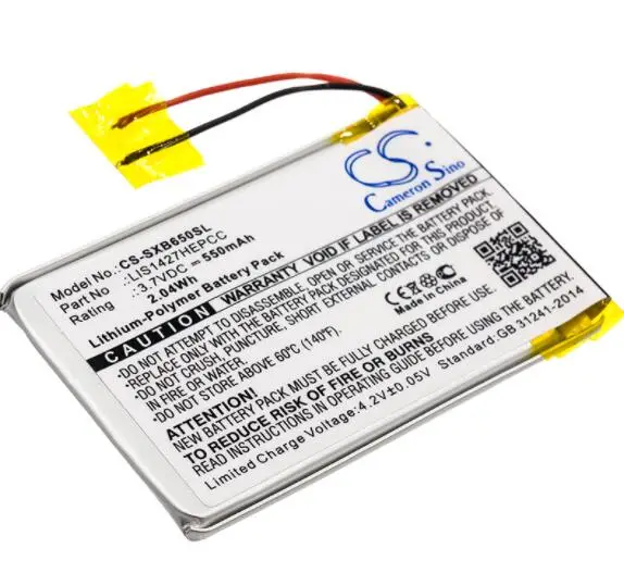 Cameron sino 550 мА/ч, Батарея для SONY MDR-XB650BT XB950B1 XB950BT 1-756-920-31-1 шт.-756-920-32 LIS1427HEPCC Беспроводной гарнитура Батарея