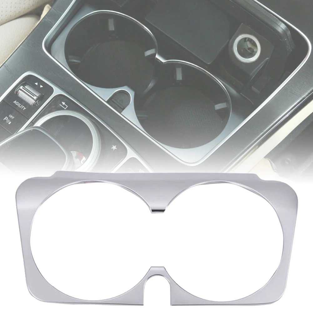 Board Aluminum Car Accessories Divider Center Console Cup Holder Water Bottle Insert Part Cover Practical Trim For Mercedes
