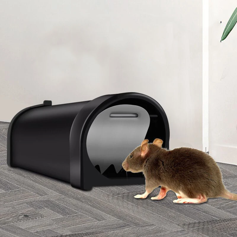 Черная ловушка для мыши, новая ловушка для мышей, пластиковая многоразовая ловушка для мышей, крысиная ловушка