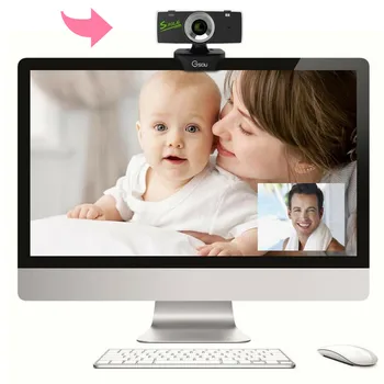 

USB2.0 Webcam USB HD Camera Video Recording Web Camera With Microphone For PC Computer Веб Камера 360 Degrees Rotatable