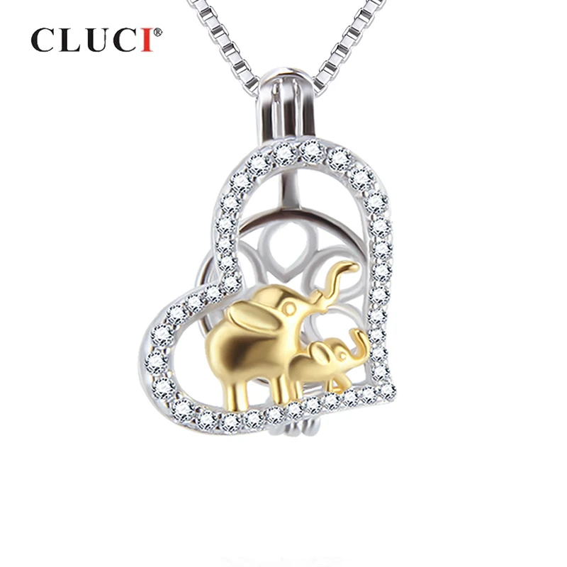Симпатичные Подвески CLUCI из серебра 925 пробы кулон для ожерелья ювелирные изделия