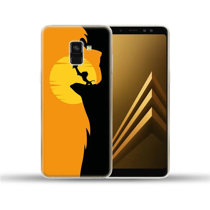 Король Лев Мягкий ТПУ чехол Обложка для samsung Galaxy A3 A5 A6 A8 плюс A9 A7 A10 A20 A30 A40 A50 A60 A70 A80 - Цвет: 9