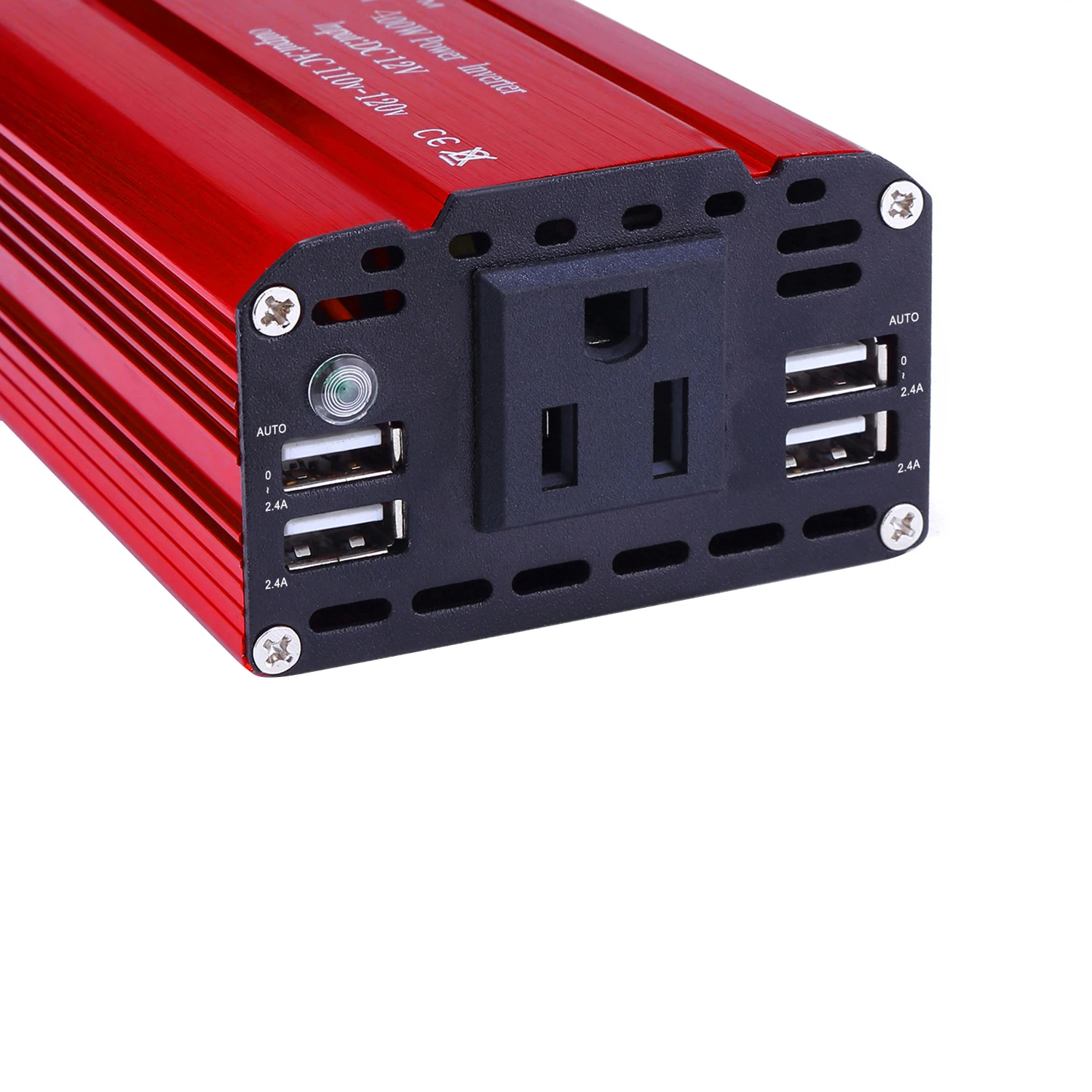 400 Вт DC12V к AC110V автомобильный инвертор 4 USB автомобильный переходник преобразователь питания универсальный модифицированный синусоидальный инвертор