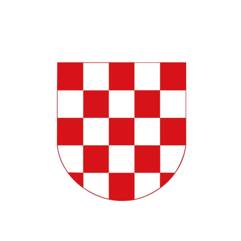 

Personality Croatia Coat of Arms Flag Car Sticker Accessories Laptop Decal Waterproof Sunscreen KK Vinyl PVC 11cm*11cm