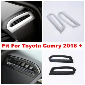 

Dashboard Side Air Conditioning AC Outlet Vent Frame Decoration Cover Trim Fit For Toyota Camry XV70 2018 2019 2020 ABS Interior